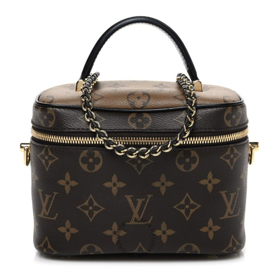 Túi Hộp Louis Vuitton Reverse Monogram Vanity Chain Pouch NSBD866