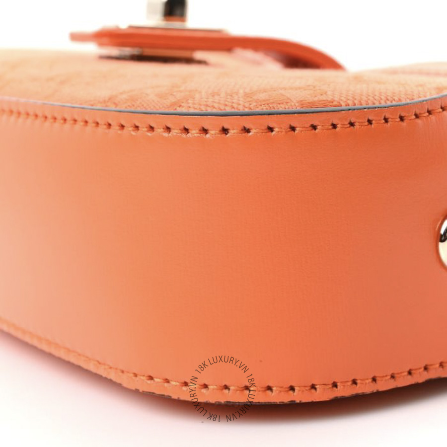 Túi Kẹp Nách Gucci Calfskin Monogram Mini Moon Side Shoulder Bag Orange GDCB243 20 Túi Kẹp Nách Gucci Calfskin Monogram Mini Moon Side Shoulder Bag Orange GDCB243