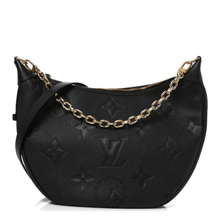 Túi Kẹp Nách Louis Vuitton Empreinte Monogram Giant Loop Hobo Black QWE1606