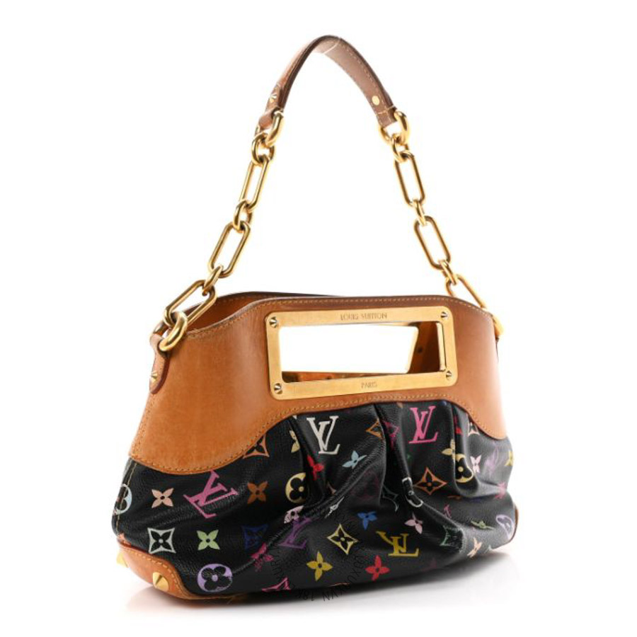 Túi Kẹp Nách LV Monogram Multicolor Judy PM Black QWE1825