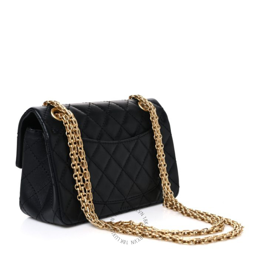Túi mini Chanel Calfskin Quilted 2.55 Reissue Mini Flap Black FPTC316