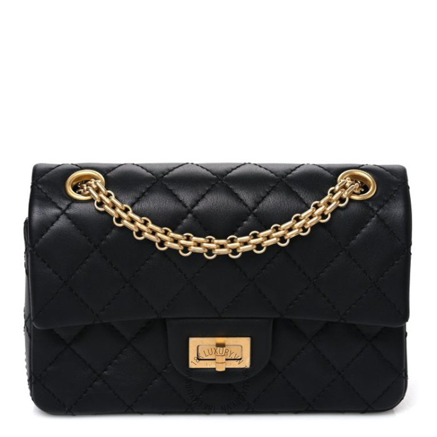 Túi mini Chanel Calfskin Quilted 2.55 Reissue Mini Flap Black FPTC316