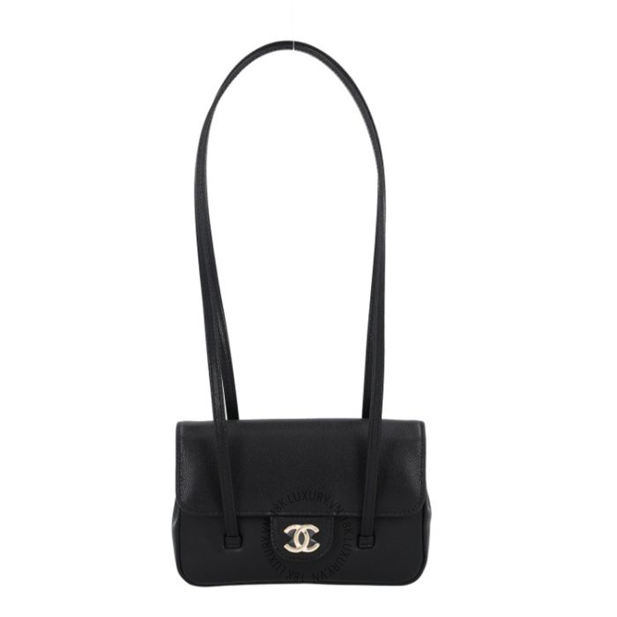 Túi mini Chanel Shiny Caviar Mini Preppy Coco Shoulder Bag Black FPTC200