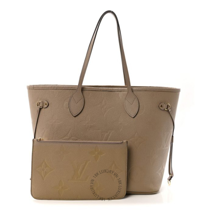 Túi Tote Louis Vuitton Empreinte Monogram Giant Neverfull MM Tourterelle QWE1296