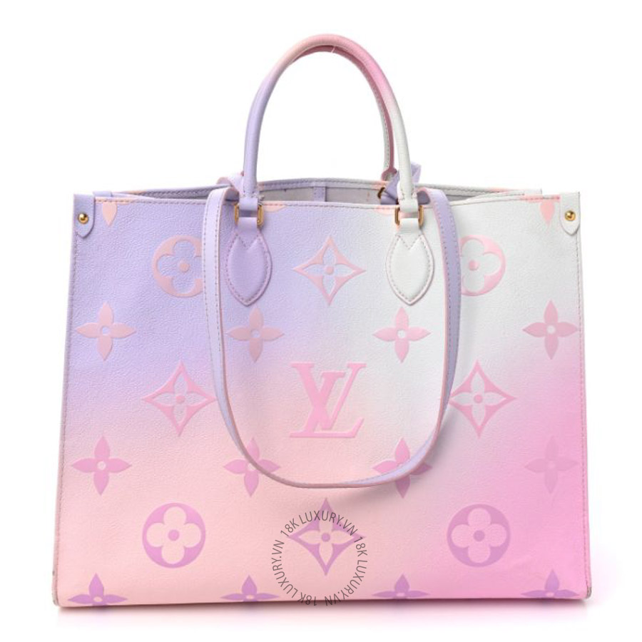 Túi Tote Louis Vuitton Monogram Giant Spring In The City Onthego GM Sunrise Pastel QWE1294