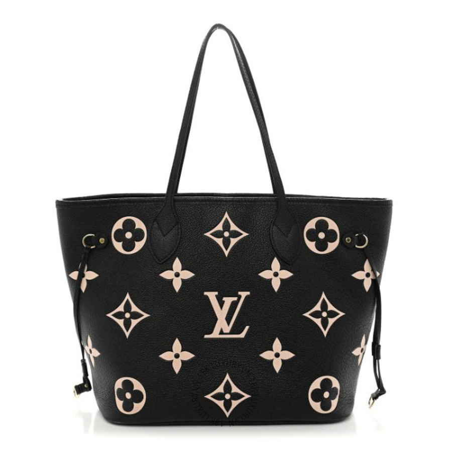 Túi Tote LV Empreinte Monogram Giant Neverfull MM Black Beige QWE1445