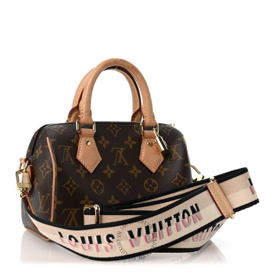 Túi Trống Đeo Chéo Louis Vuitton Monogram Speedy Bandouliere 20 Black MNGR130