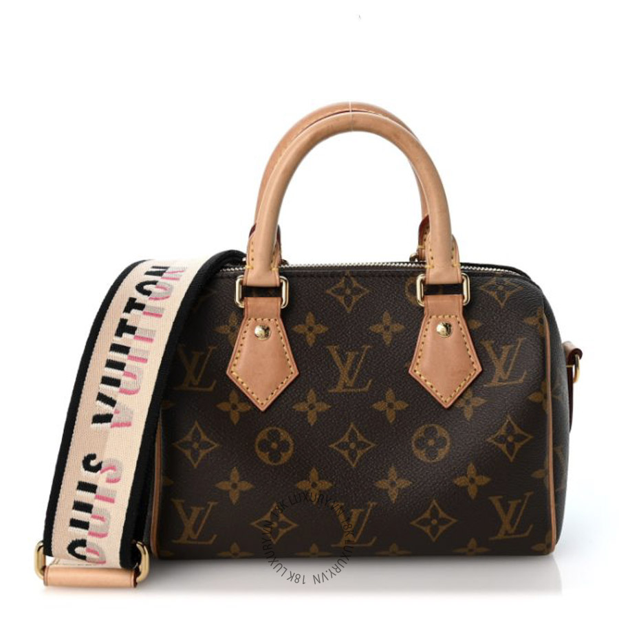 Túi Trống Đeo Chéo Louis Vuitton Monogram Speedy Bandouliere 20 Black MNGR130