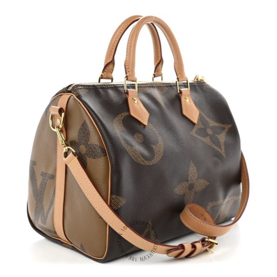 Túi Trống Đeo Chéo Louis Vuitton Reverse Monogram Giant Speedy Bandouliere 30 MNGR304