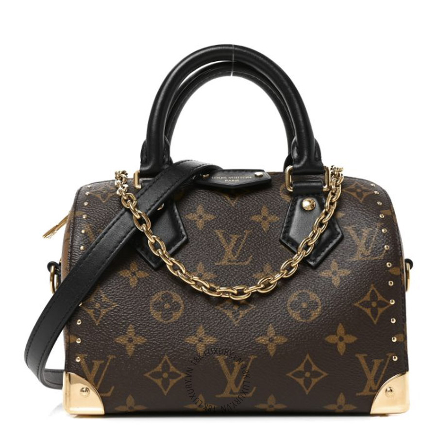 Túi Trống Đeo Chéo Louis Vuitton Reverse Monogram Speedy Trunk 20 MNGR342