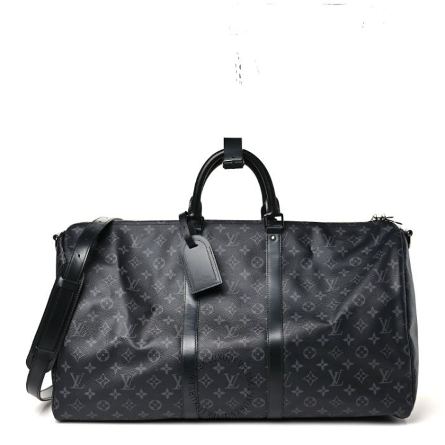 Túi trống du lịch Louis Vuitton Monogram Eclipse Keepall Bandouliere 55 QWE1010