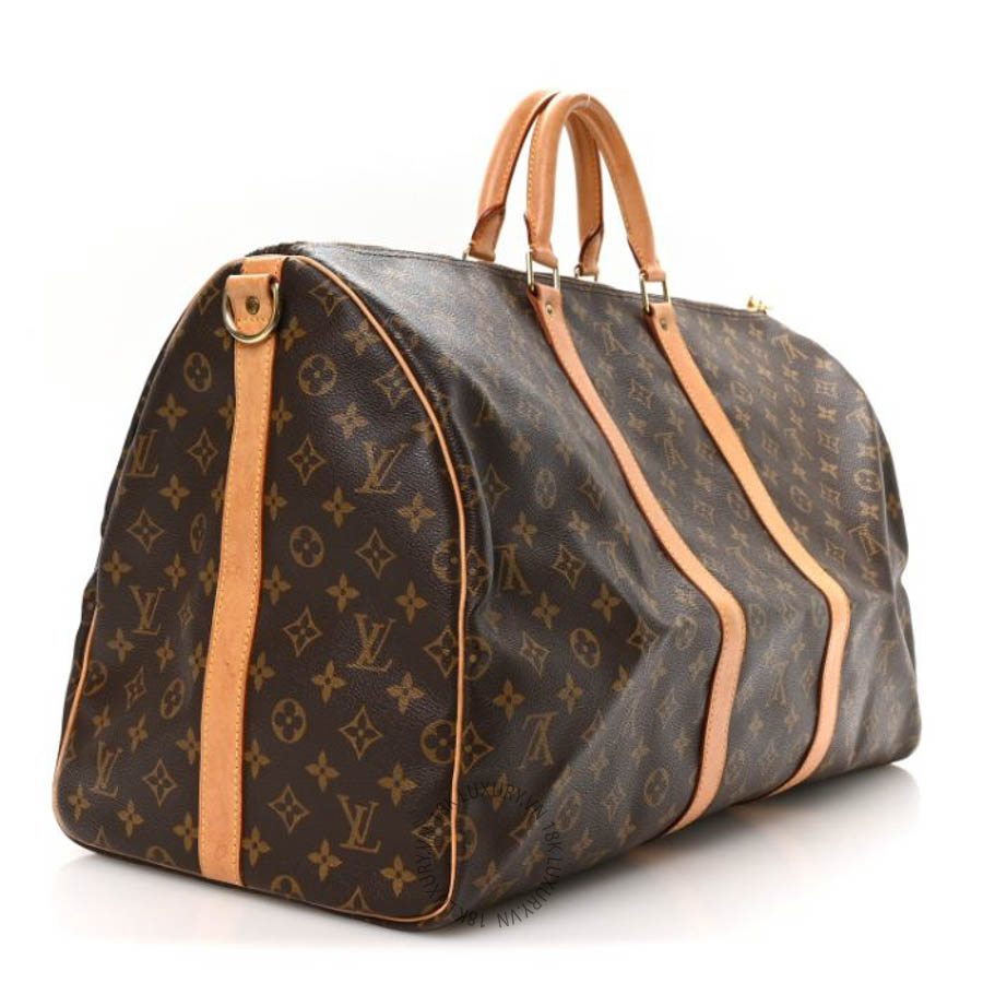Túi Trống Du Lịch Louis Vuitton Monogram Keepall Bandouliere 55 QWE1594