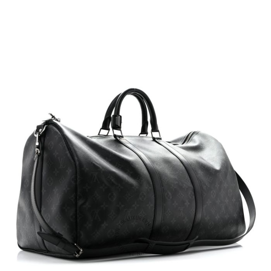 Túi Trống Du Lịch LV Monogram Eclipse Keepall Bandouliere 55 QWE1289