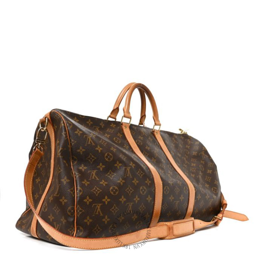 Túi Trống Du Lịch LV Monogram Keepall Bandouliere 55 QWE1259