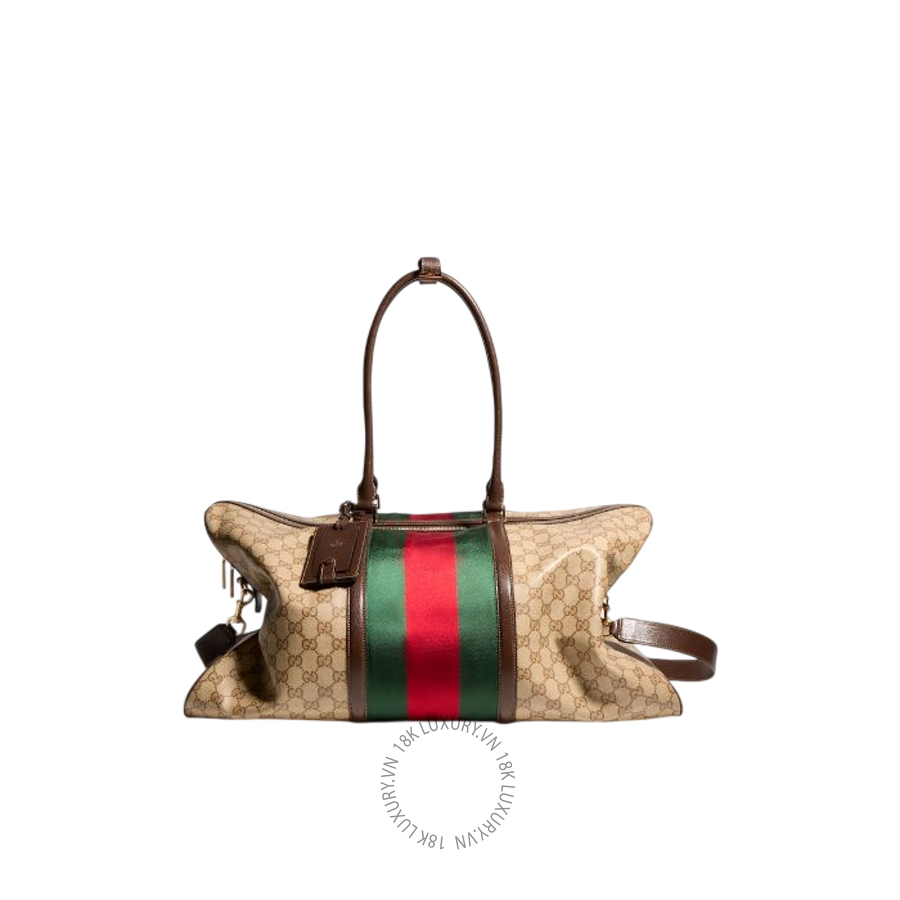 Túi Trống Gucci Medium GG duffle bag with Web 875059 FAF79 8547 GFD480