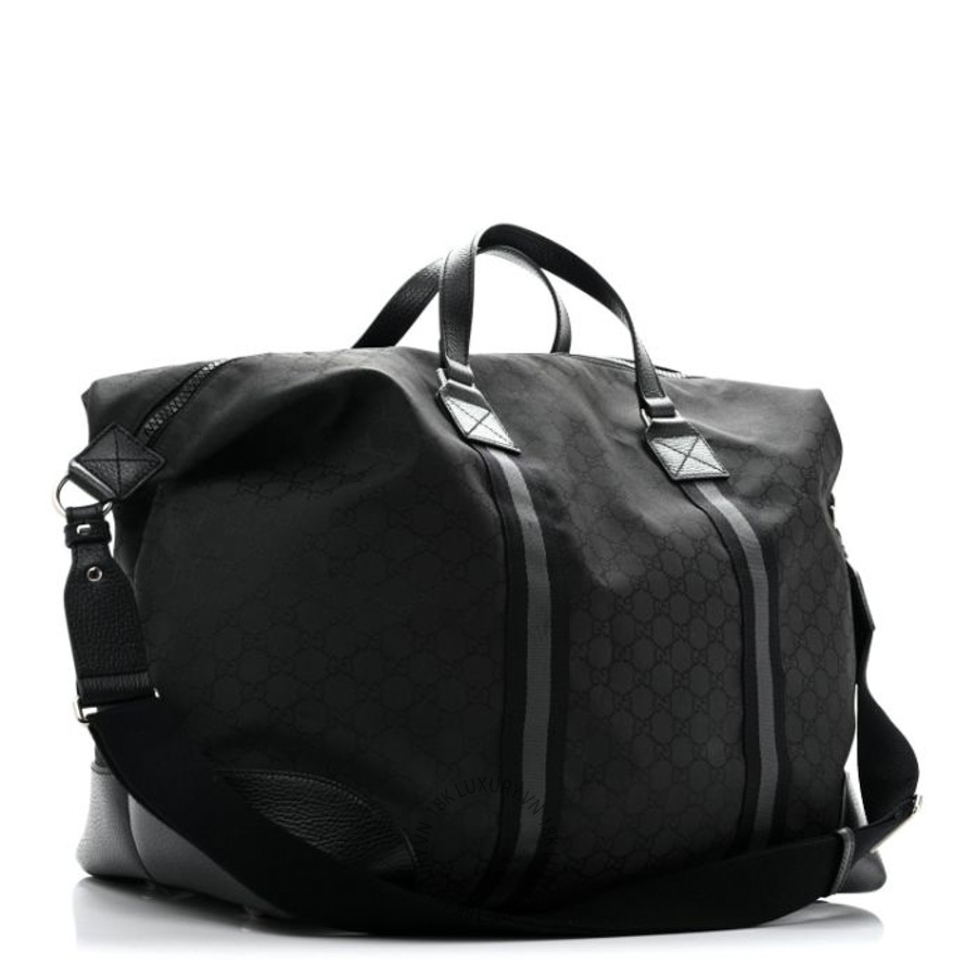Túi trống Gucci Nylon Monogram XL Duffle Bag Black GGC323