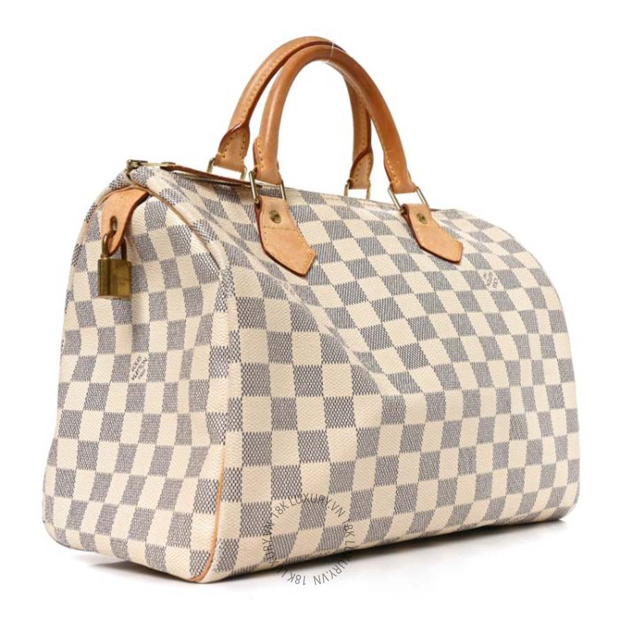 Túi Trống Louis Vuitton Damier Azur Speedy 30 QWE1388