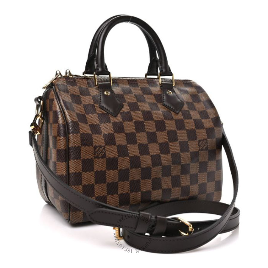 Túi Trống Louis Vuitton Damier Ebene Speedy Bandouliere 25 QWE1472