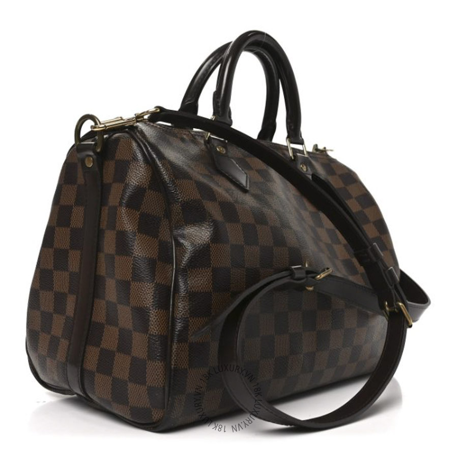 Túi Trống Louis Vuitton Damier Ebene Speedy Bandouliere 30 NSBD191