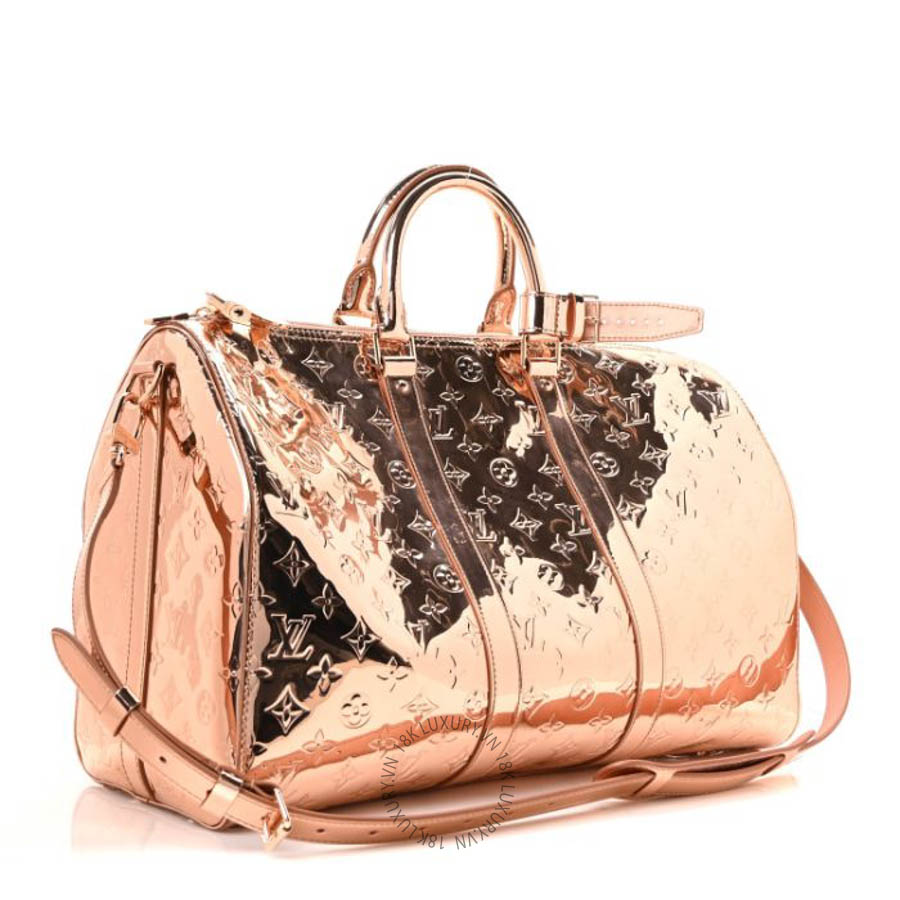 Túi trống Louis Vuitton Monogram Mirror Keepall Bandouliere 45 Copper FPNG521