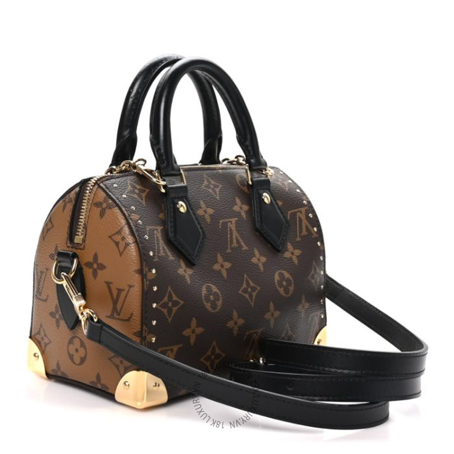 Túi trống mini đeo chéo LV Reverse Monogram Speedy Trunk 20 QWE971