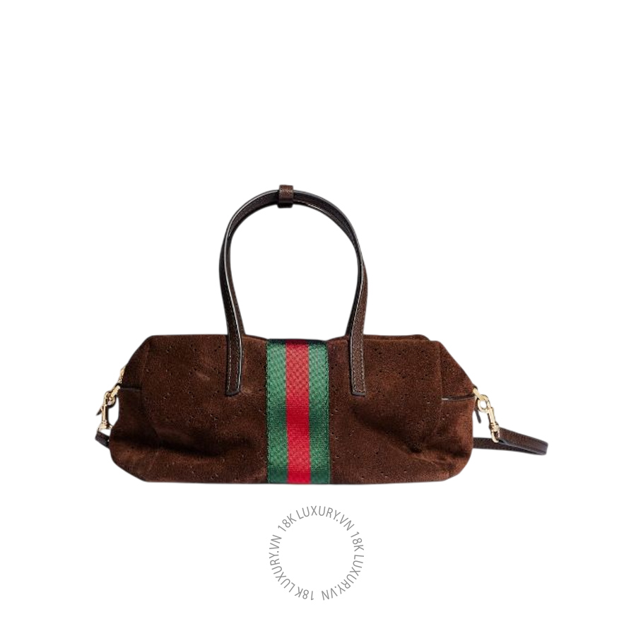 Túi Trống Xách Đeo Chéo Gucci Small boston bag with Web A0070T AAHCC 2147 GFD074