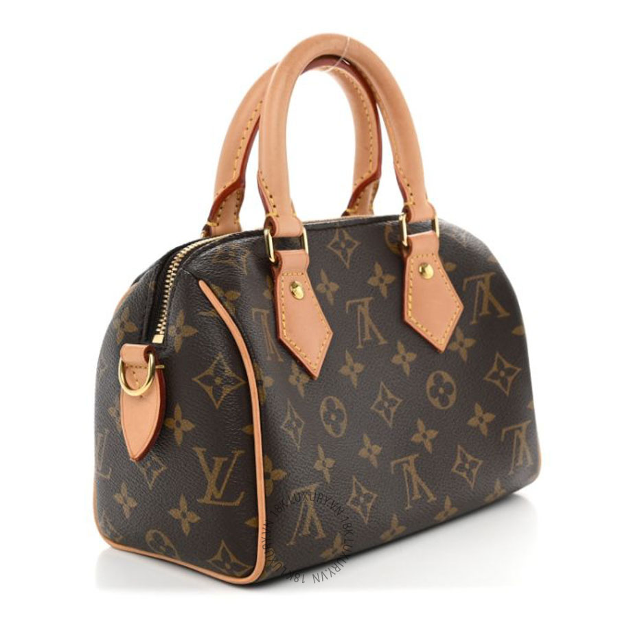Túi trống xách đeo chéo Louis Vuitton Monogram Speedy Bandouliere 20 QWE1178