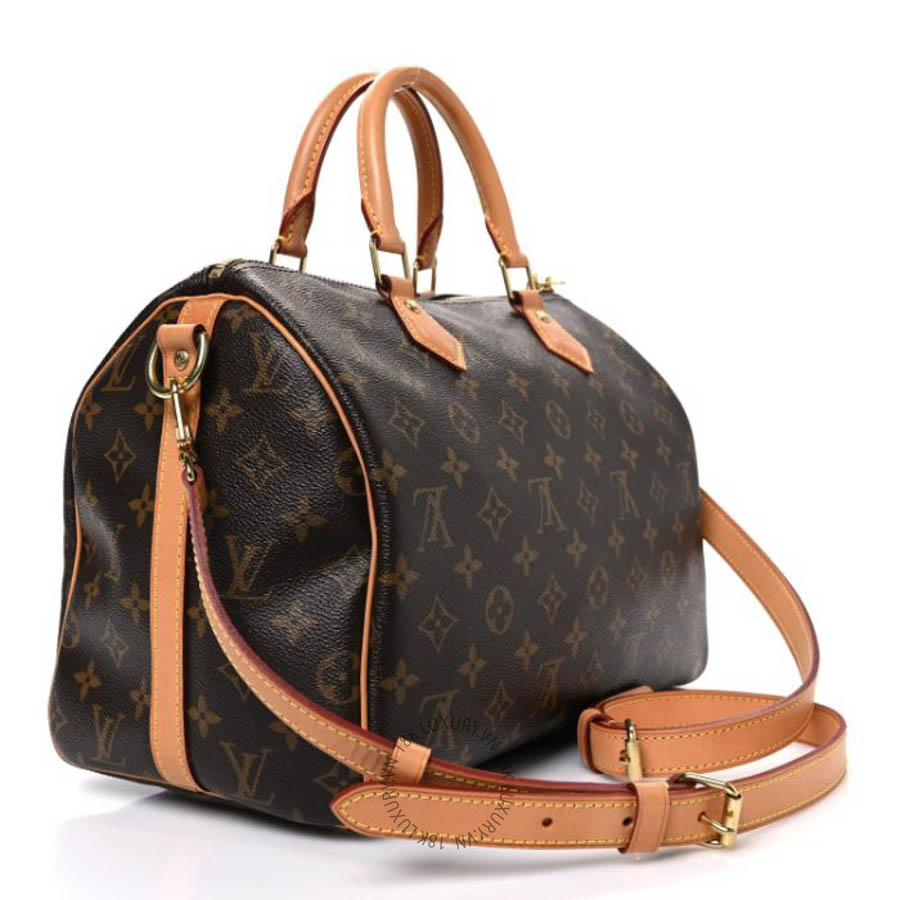Túi trống xách đeo chéo Louis Vuitton Monogram Speedy Bandouliere 30 QWE1184