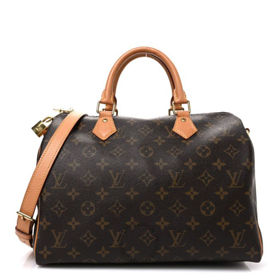 Túi trống xách đeo chéo Louis Vuitton Monogram Speedy Bandouliere 30 QWE1184