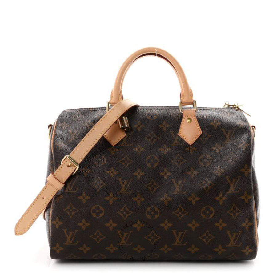 Túi trống xách đeo chéo Louis Vuitton Monogram Speedy Bandouliere 30 QWE1222
