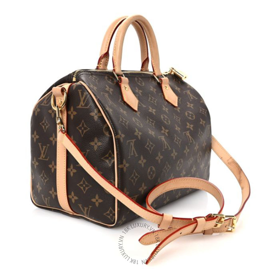 Túi trống xách đeo chéo Louis Vuitton Monogram Speedy Bandouliere 30 QWE602