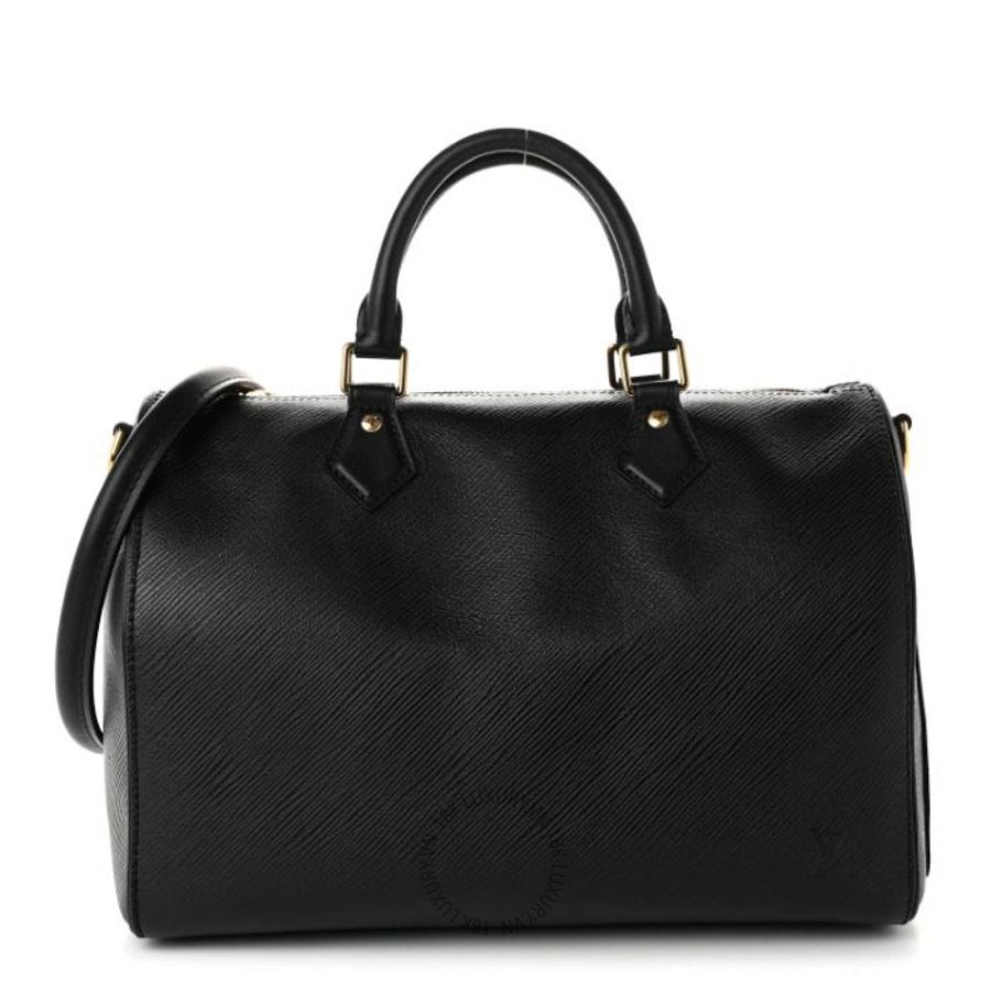 Túi trống xách đeo chéo LV Epi Speedy Soft 30 Black QWE873