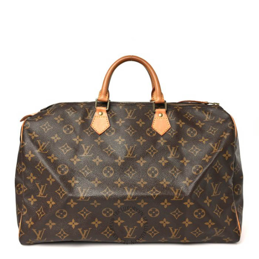 Túi trống xách đeo chéo LV Monogram Speedy 40 QWE821
