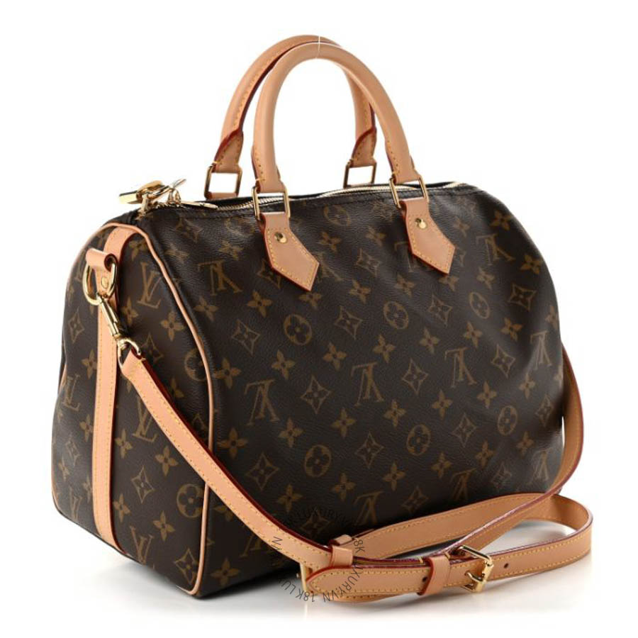 Túi trống xách đeo chéo LV Monogram Speedy Bandouliere 30 QWE745
