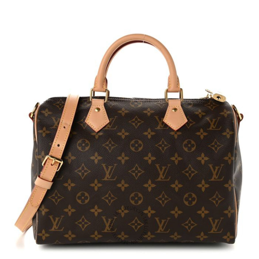 Túi trống xách đeo chéo LV Monogram Speedy Bandouliere 30 QWE745