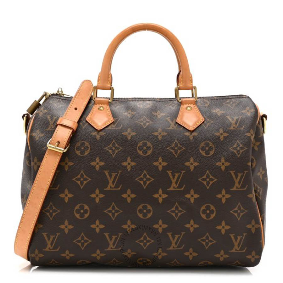 Túi trống xách đeo chéo LV Monogram Speedy Bandouliere 30 QWE861