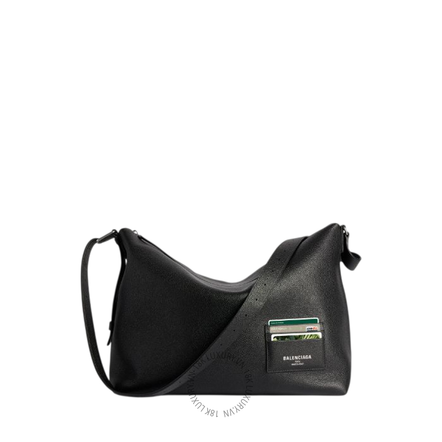 Túi Xách Balenciaga Men's Credit Messenger Bag Large in Black 8062472ABCC1000 BCA112