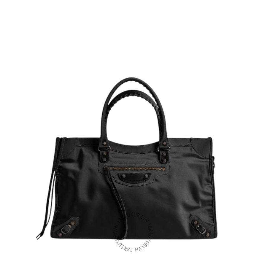 Túi Xách Balenciaga Men's Le City Bag Large in Black 8083882AB9J1000 BCA032