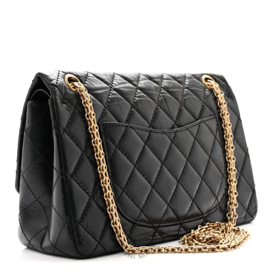 Túi xách Chanel Aged Calfskin Quilted 2.55 Reissue 226 Flap Black FPTC048