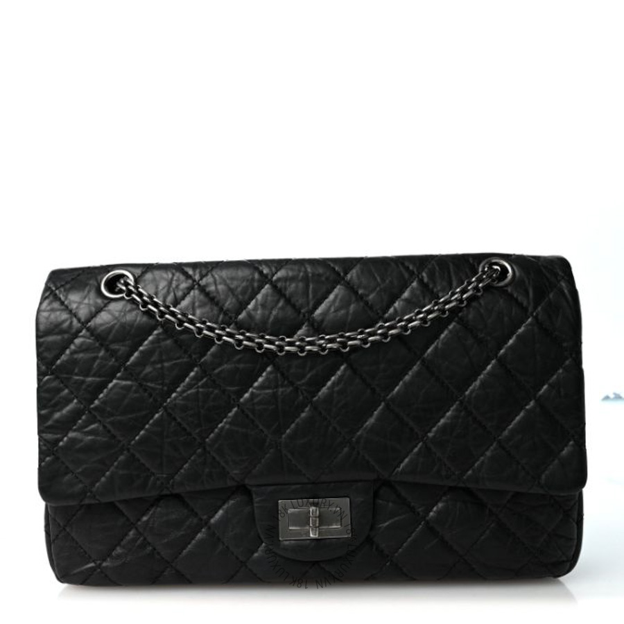 Túi xách Chanel Aged Calfskin Quilted 2.55 Reissue 227 Flap Black FPTC120