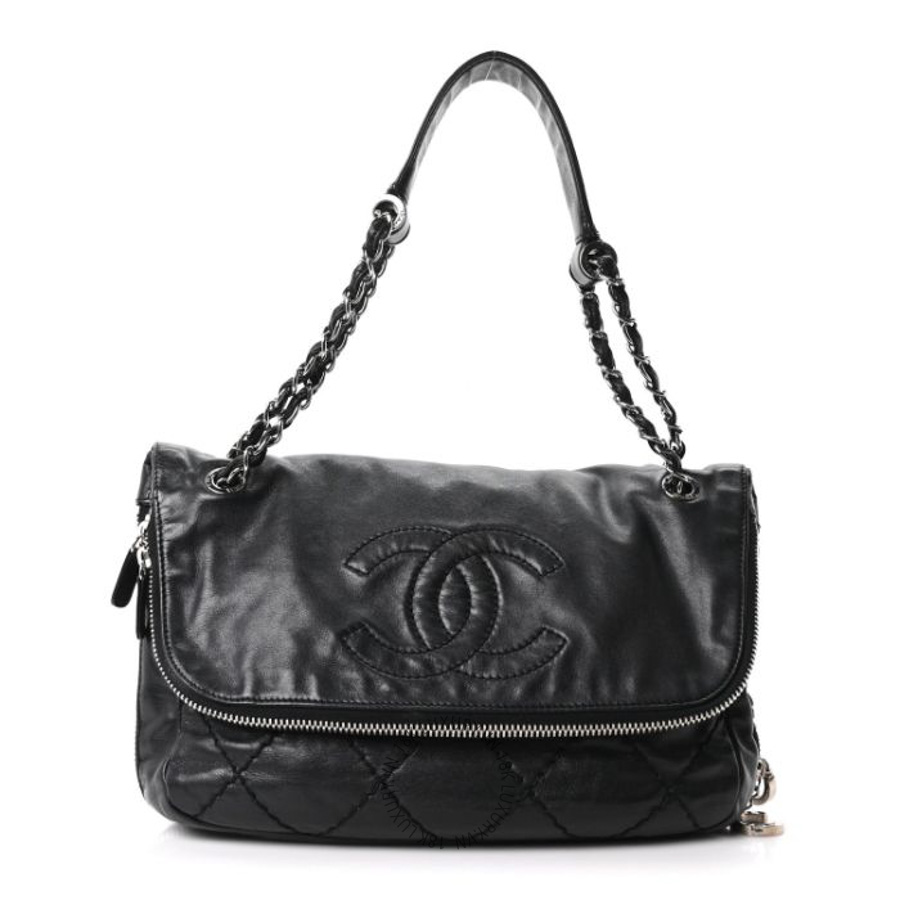 Túi Xách Chanel Calfskin Expandable Flap Black CVB714