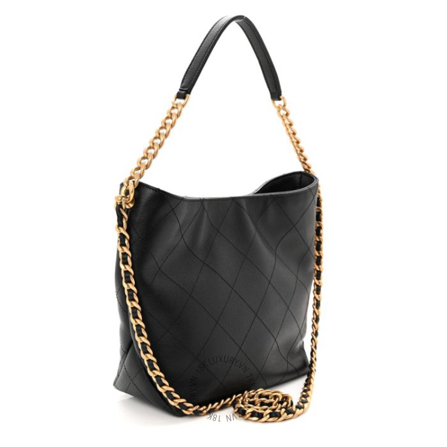 Túi Xách Chanel Caviar Quilted Hobo Black CVB413