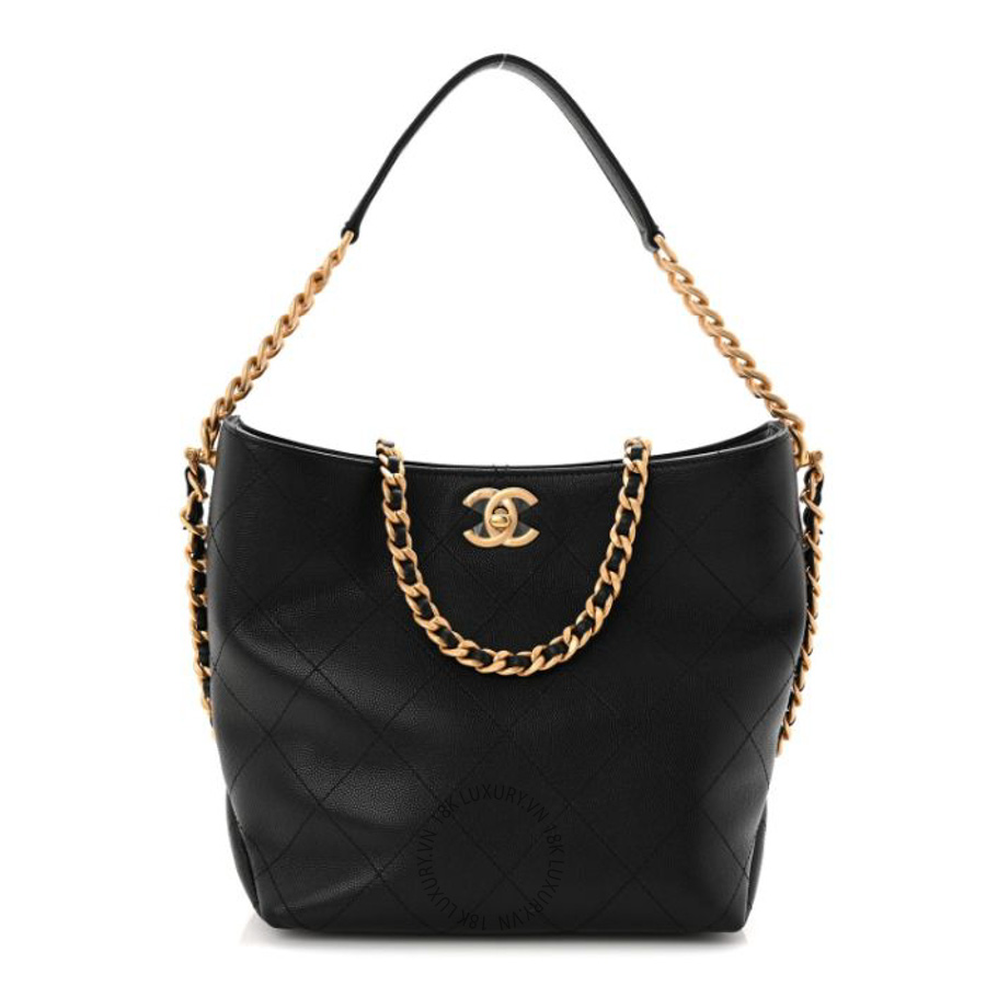Túi Xách Chanel Caviar Quilted Hobo Black CVB413