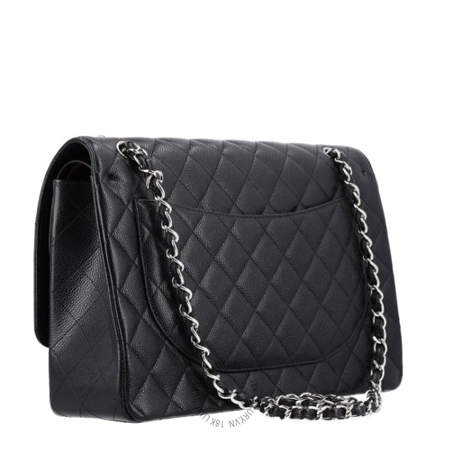Túi xách Chanel Caviar Quilted Maxi Double Flap Black FPTC1100