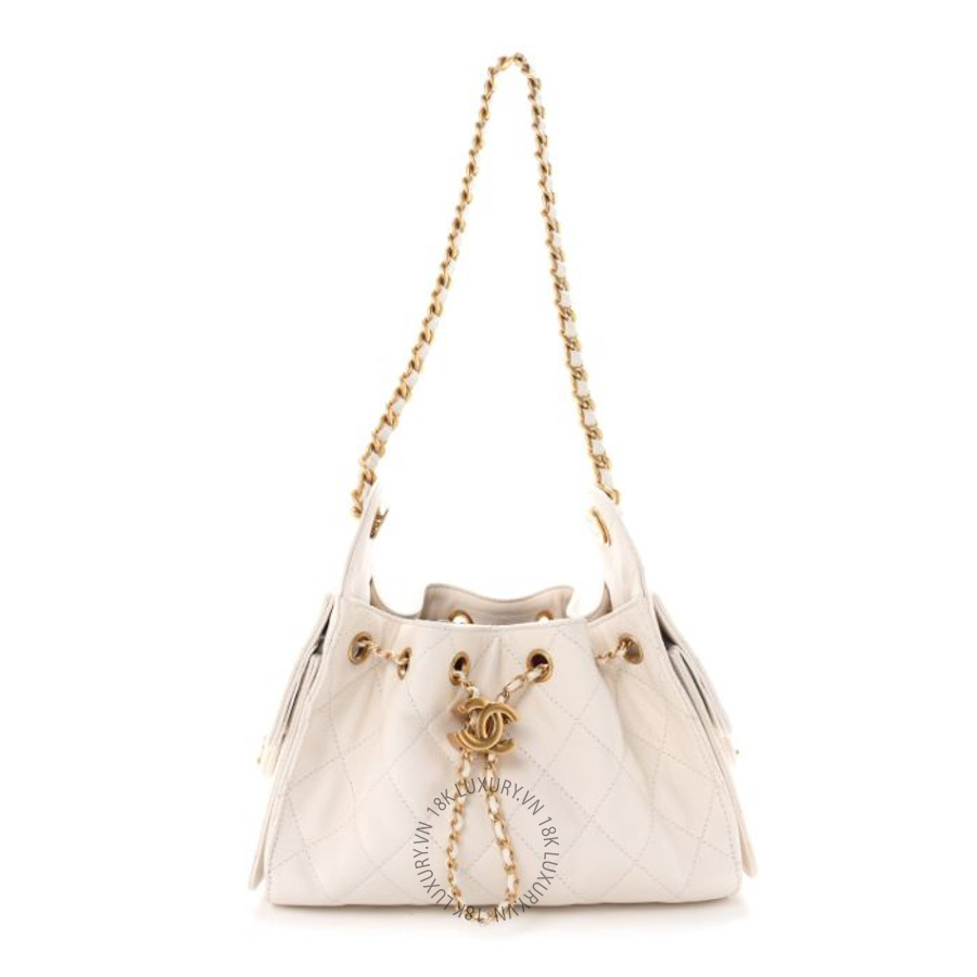 Túi xách Chanel Caviar Quilted Mini Chanel 25 Handbag White FPTC1059