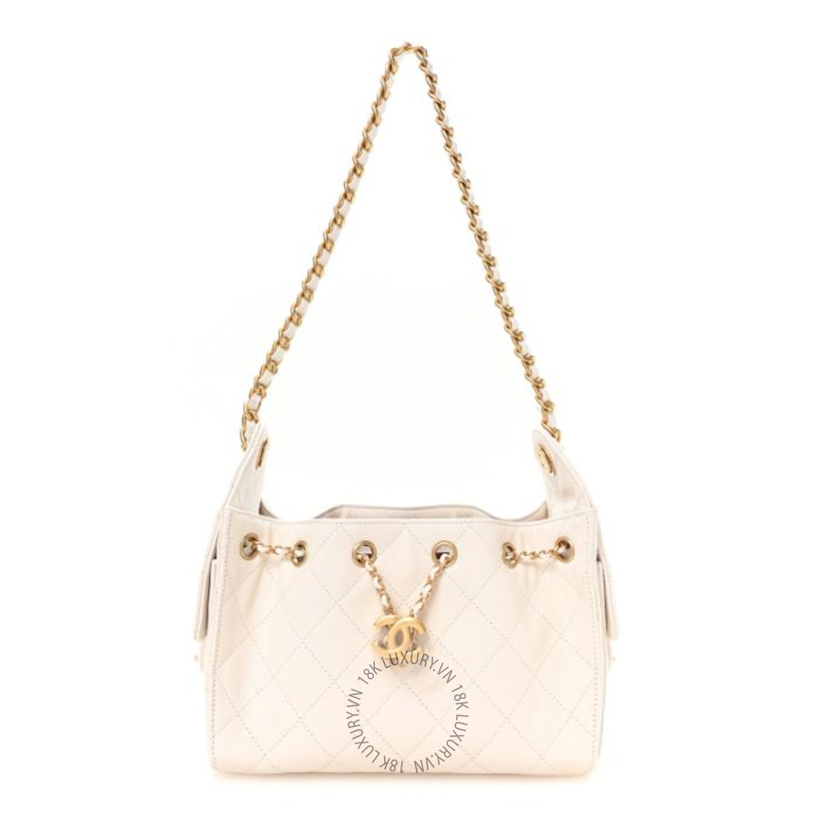 Túi xách Chanel Caviar Quilted Mini Chanel 25 Handbag White FPTC1094
