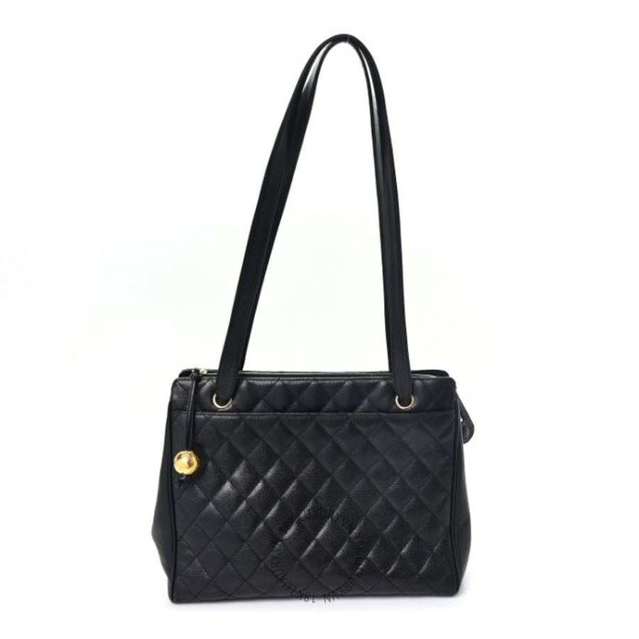 Túi Xách Chanel Caviar Quilted Shoulder Bag Black Black CVB779