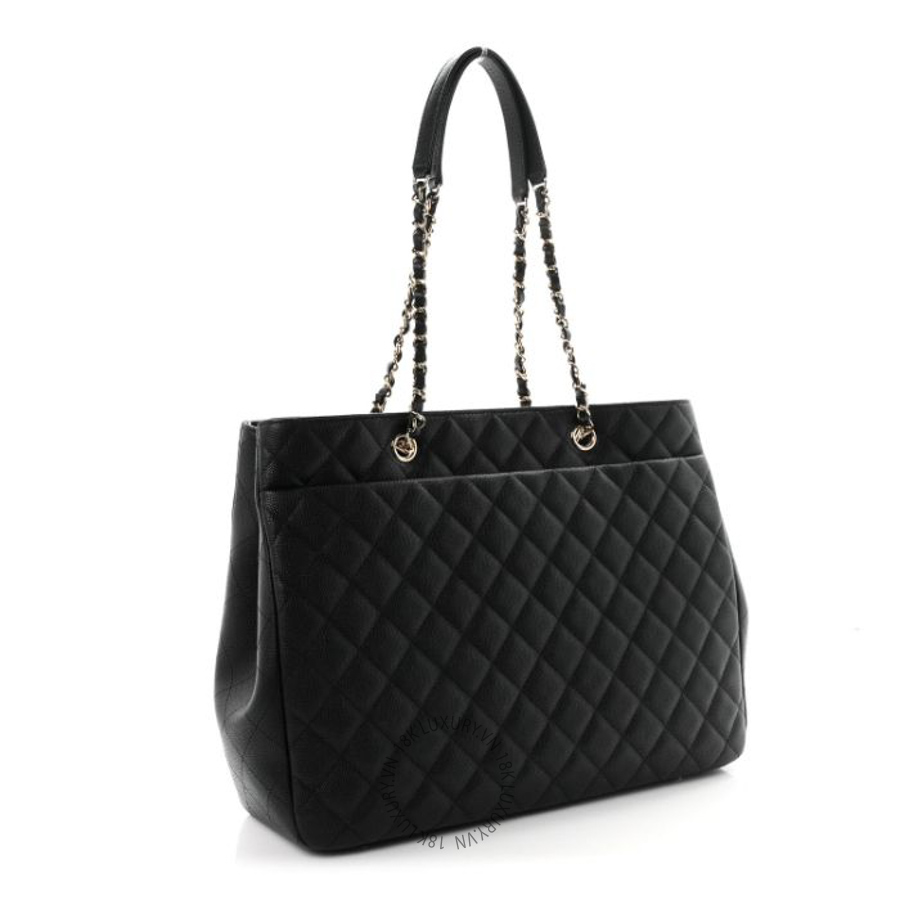 Túi xách Chanel Caviar Quilted Small Shopping Tote Black FPTC803