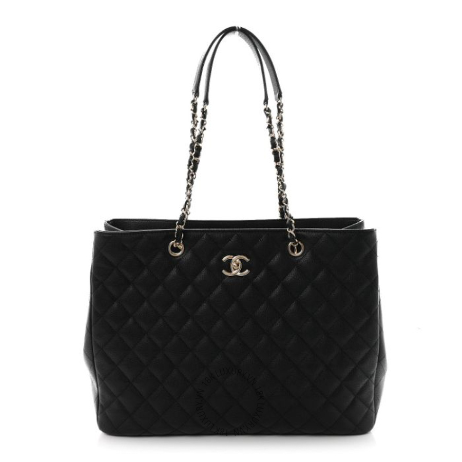 Túi xách Chanel Caviar Quilted Small Shopping Tote Black FPTC803