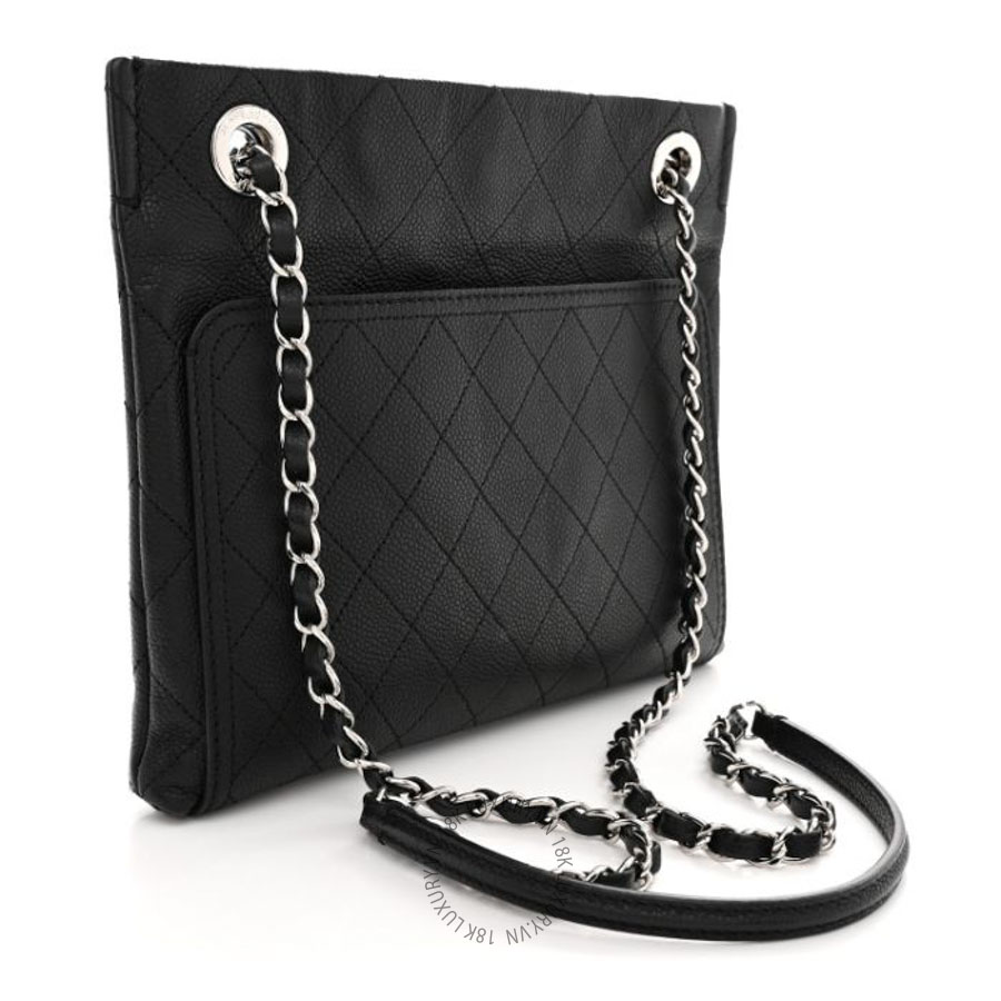 Túi xách Chanel Caviar Stitched Small CC Pocket Shoulder Black FPTC1003